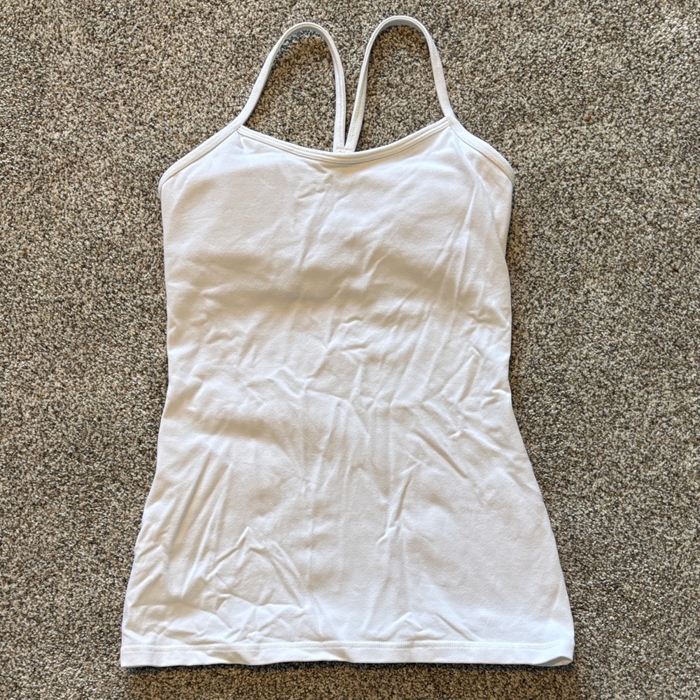 White built in bra Lulu Tank